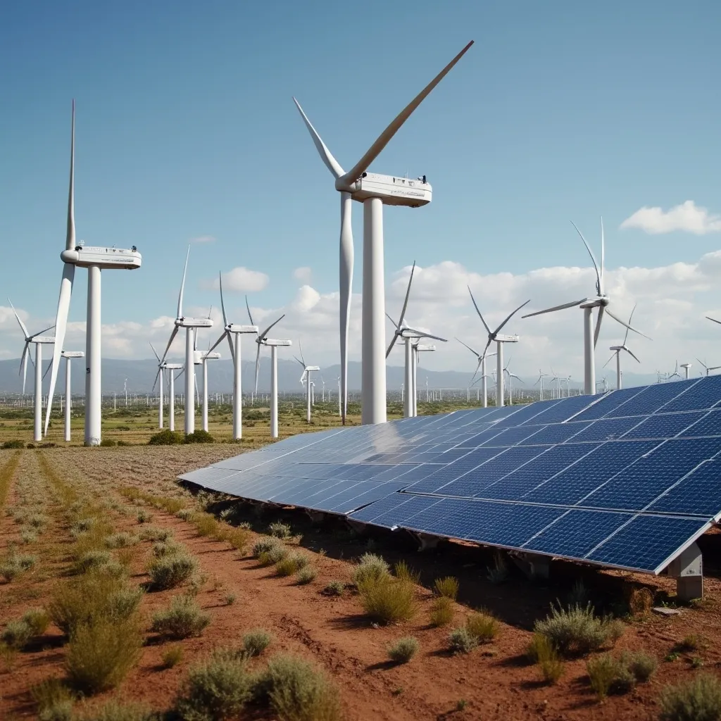 Parque de energía renovable en Argentina