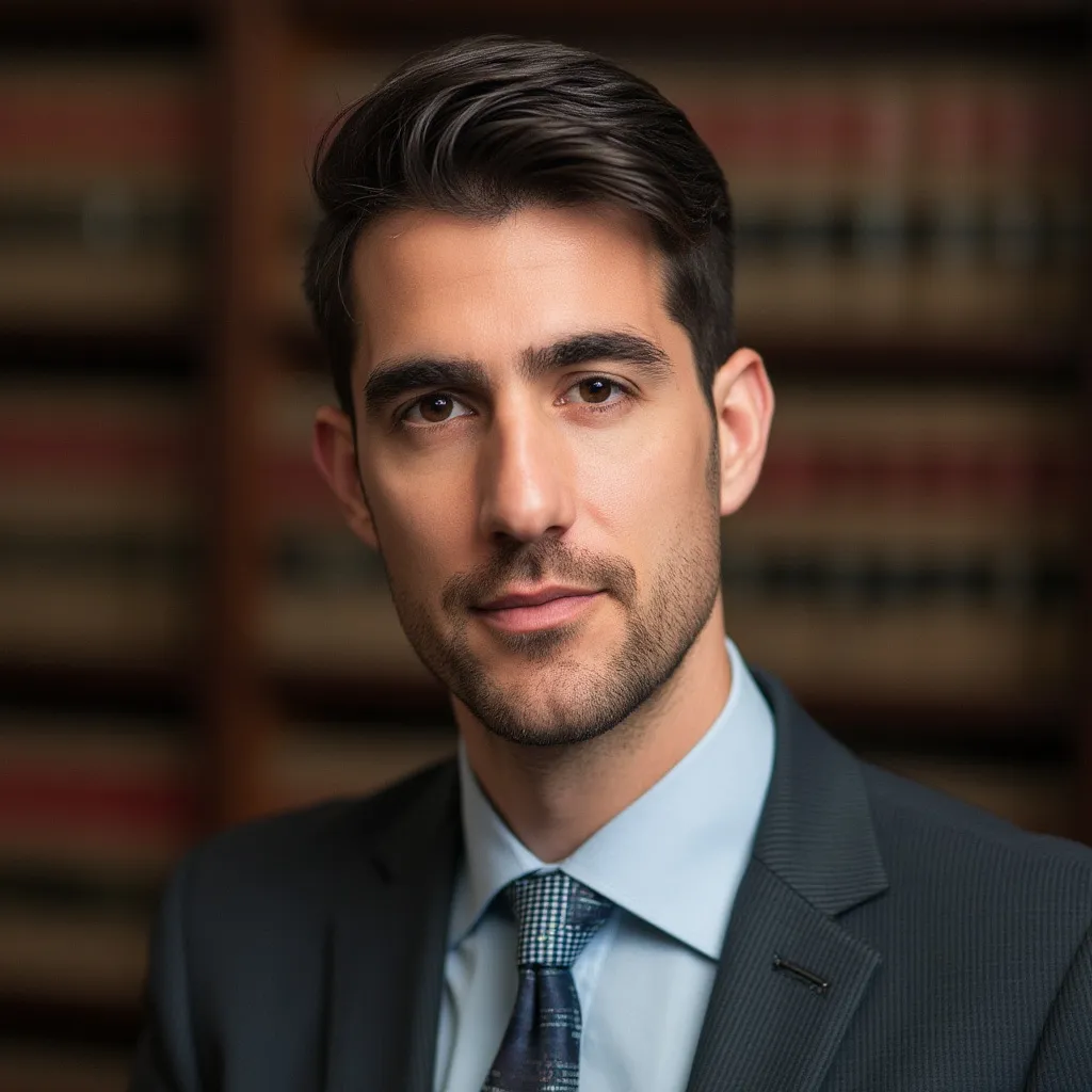 Retrato de Lucas Navarro, Especialista Legal